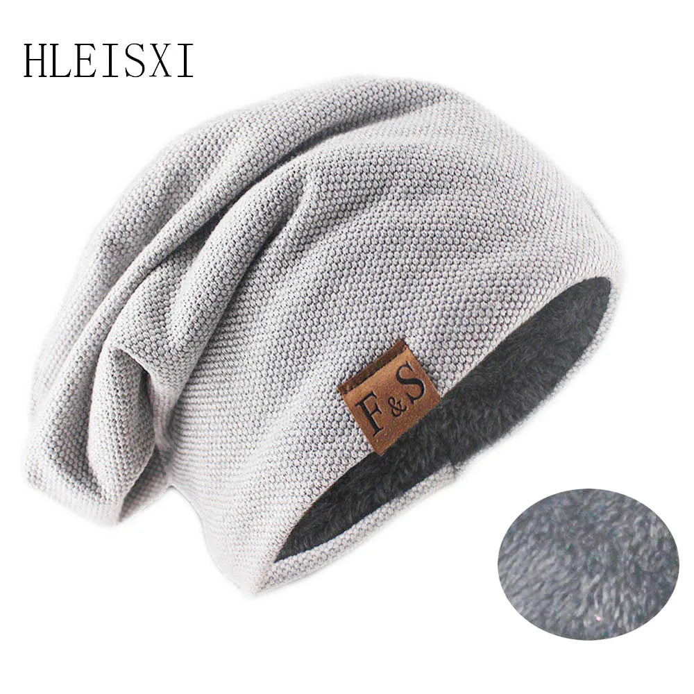 Fashion Bonnet Hat For Men And Women Autumn Knitted Solid Color Skullies Beanies Spring Casual Soft Turban Hats Hip Hop Beanie