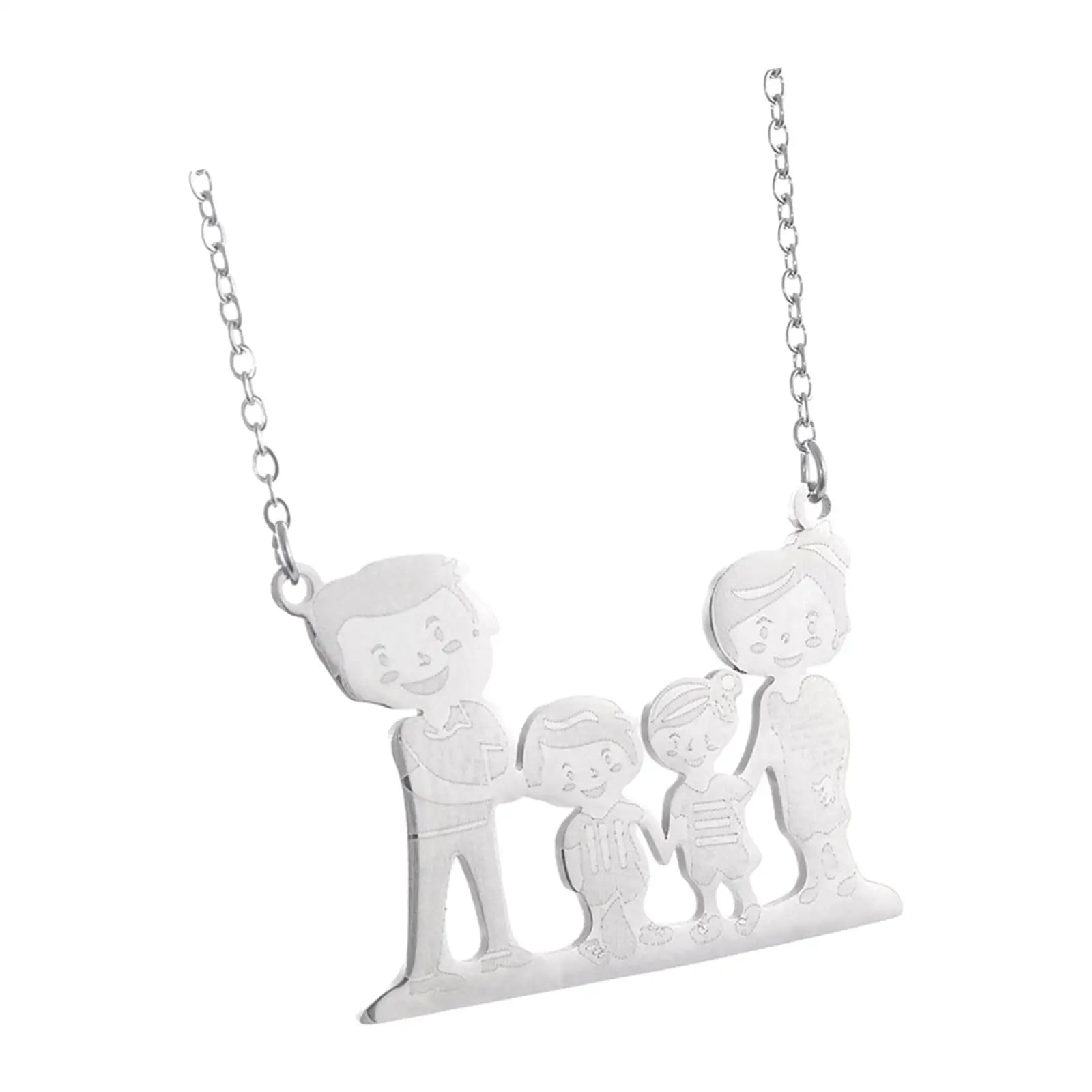 Family Dad Mum Son Necklace Father's Day Gifts Trendy Jewelry for Holiday Christmas Valentine's Day Celebrations Party Weddings