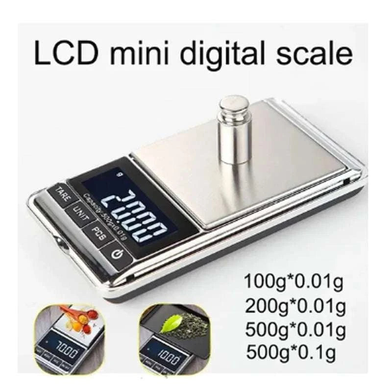1 PCS 500/0.01g Jewelry Gram Weight Mini Pocket Scale Portable Scale Digital LCD Display Smart Kitchen Baking Weight Scales