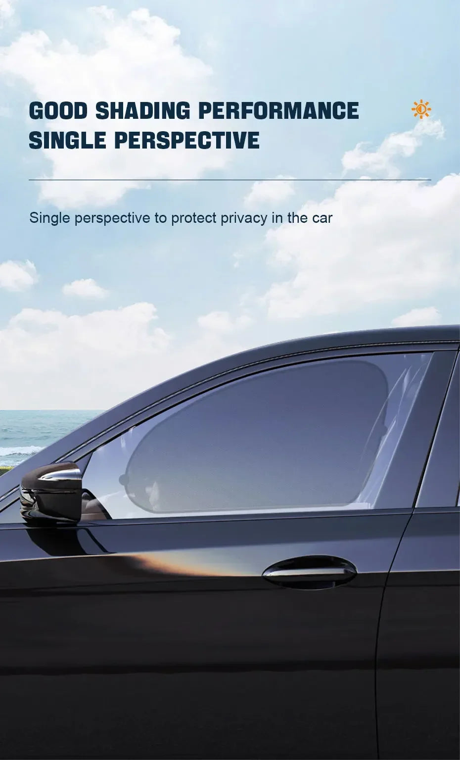 Car Sun Shade UV Protection Car Curtain Car Window Sunshade Rear Window Mesh Sun Visor Summer Protection Window Film