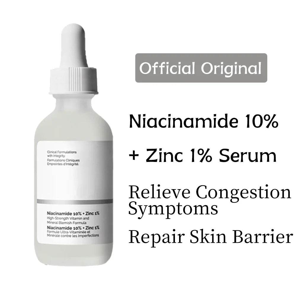 Niacinamide 10% + Zinc 1% Face Serum Original Products Oil Balance Ordinary Whitening Moisturizer Essence Hydrating Skin Care