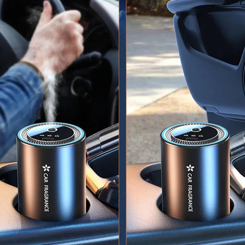 Portable USB Rechargeable Aroma Car Cup Holder Diffuser New Perfume Air Freshener Fragrance Oil Scent Machine Flavoring For Car