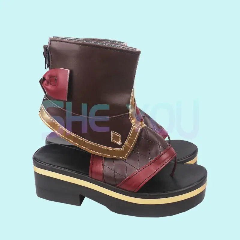 Impact Kuki Shinobu Cosplay Shoes Women Costume Accessories Props