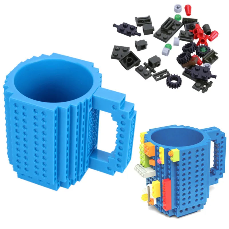 Creative Mug Milk Coffee 350ml Cup Creative Build-on Brick Mug Cups Drinking Water Holder Building Blocks Design Birthday Gifts