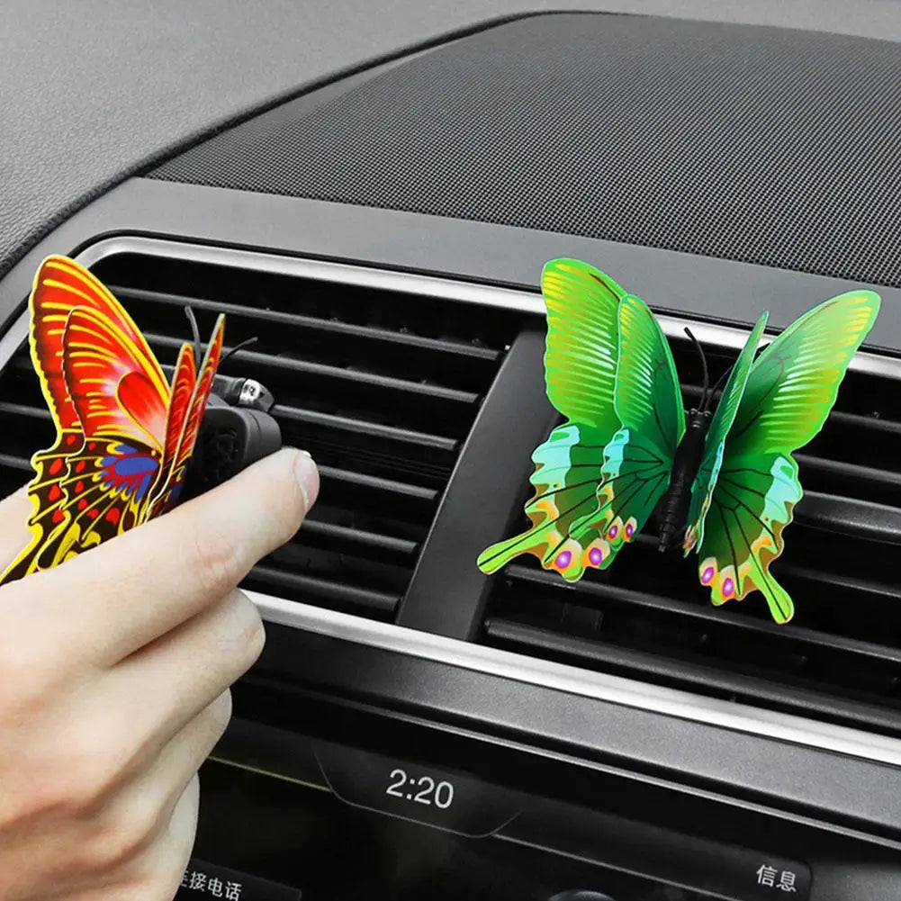 Air Freshener Butterfly Car Perfume Car-styling Natural Smell Air Conditioner Outlet Clip Fragrance Auto Accessories