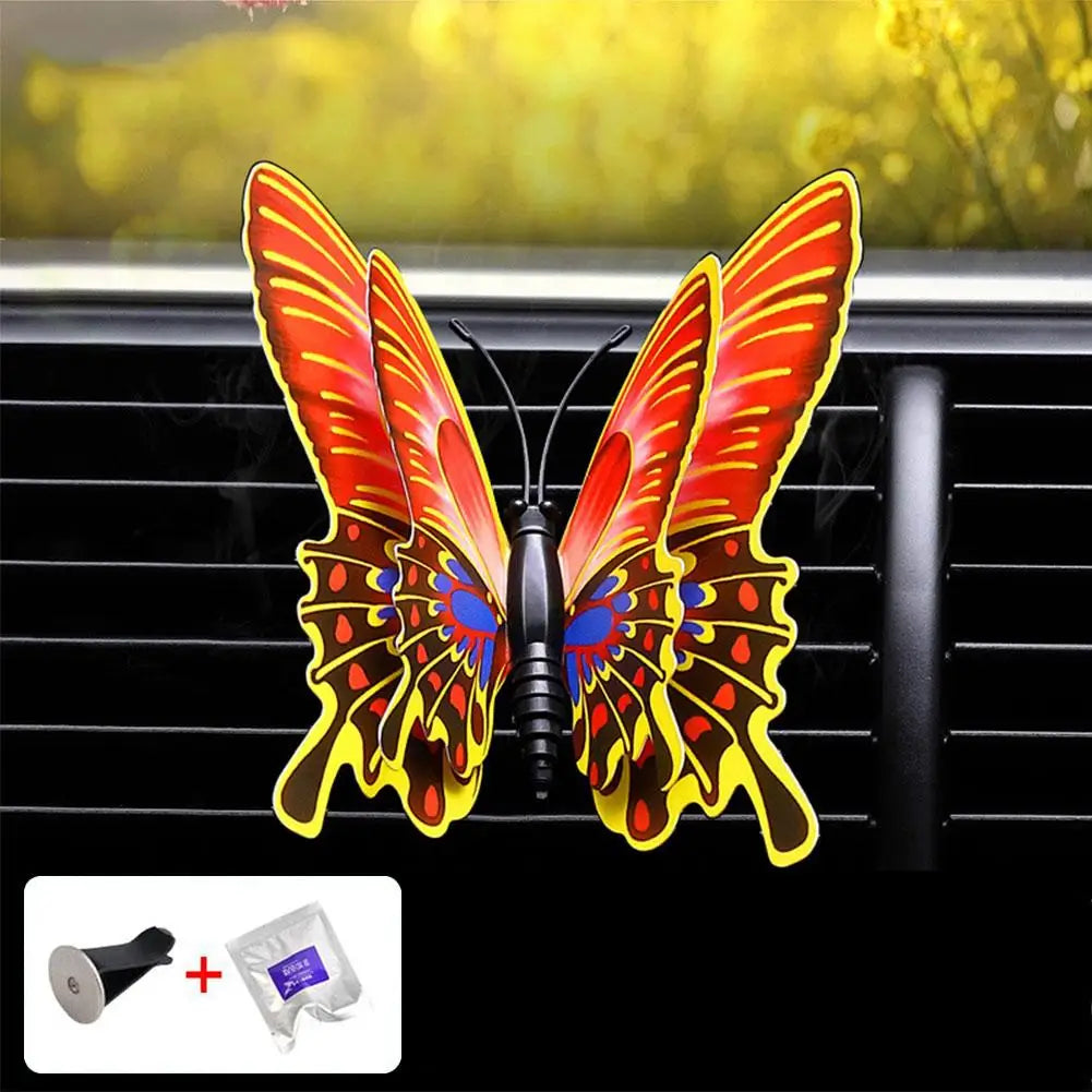 Air Freshener Butterfly Car Perfume Car-styling Natural Smell Air Conditioner Outlet Clip Fragrance Auto Accessories