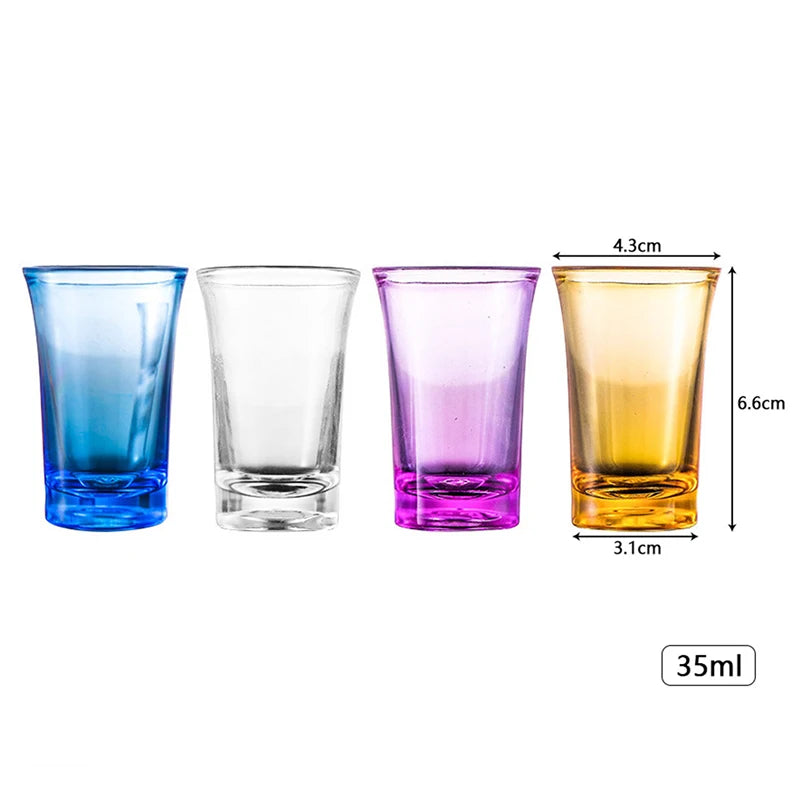  Heavy Duty Shot Acrylic Glasses