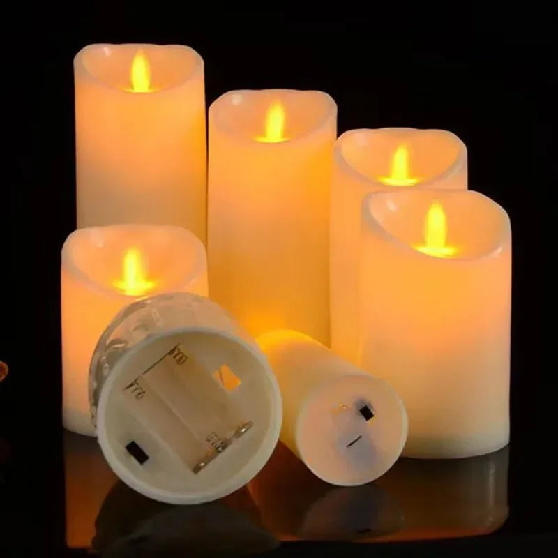 Flameless LED Candles with Remote Control  and Timer Battery Operated  Flickering Candle for Home Party Wedding Christmas Decor