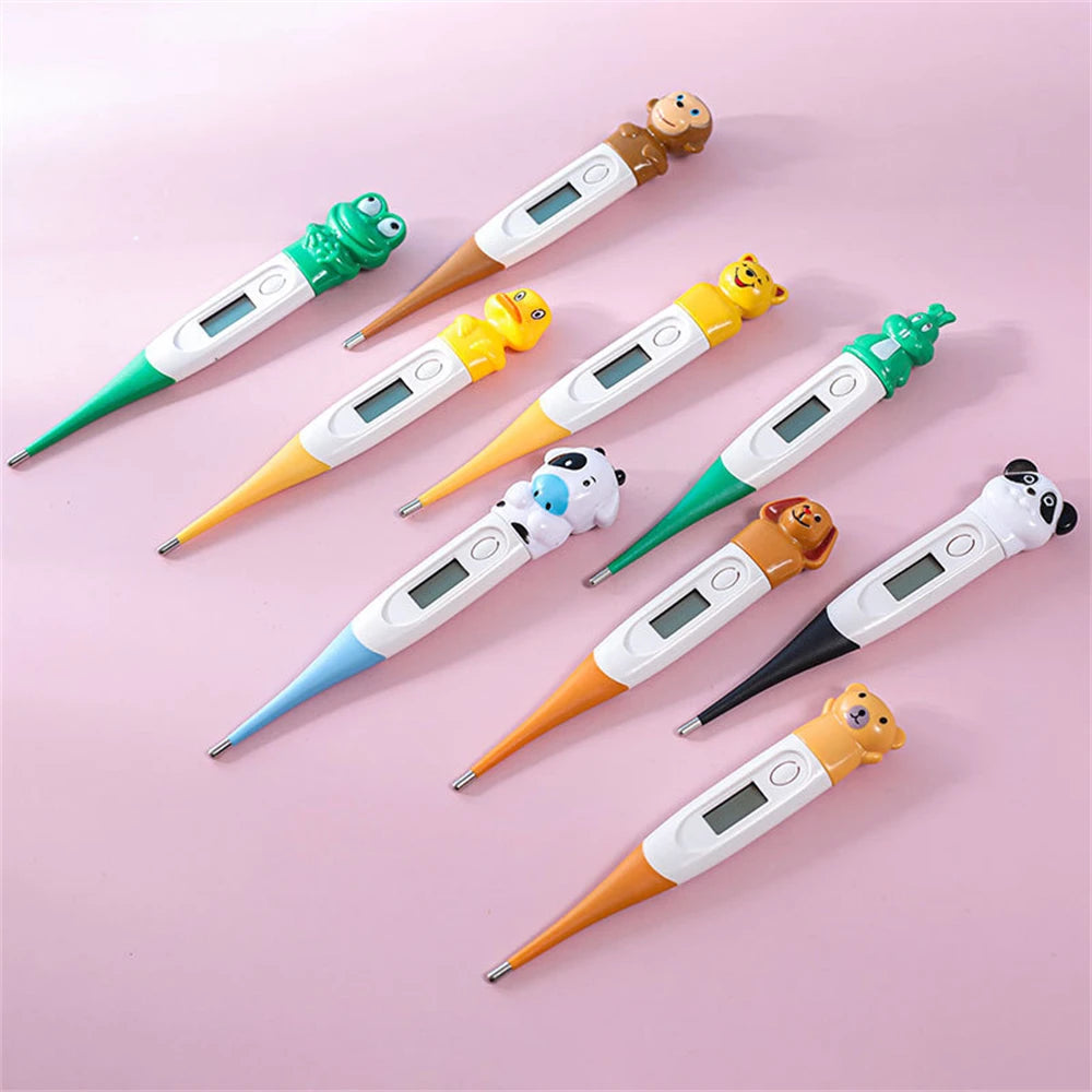 Childrens Armpit Thermometer Convenient Storage Soft Head Sick Fever Measurement Thermometer Easy To Use Useful Clear And Clear