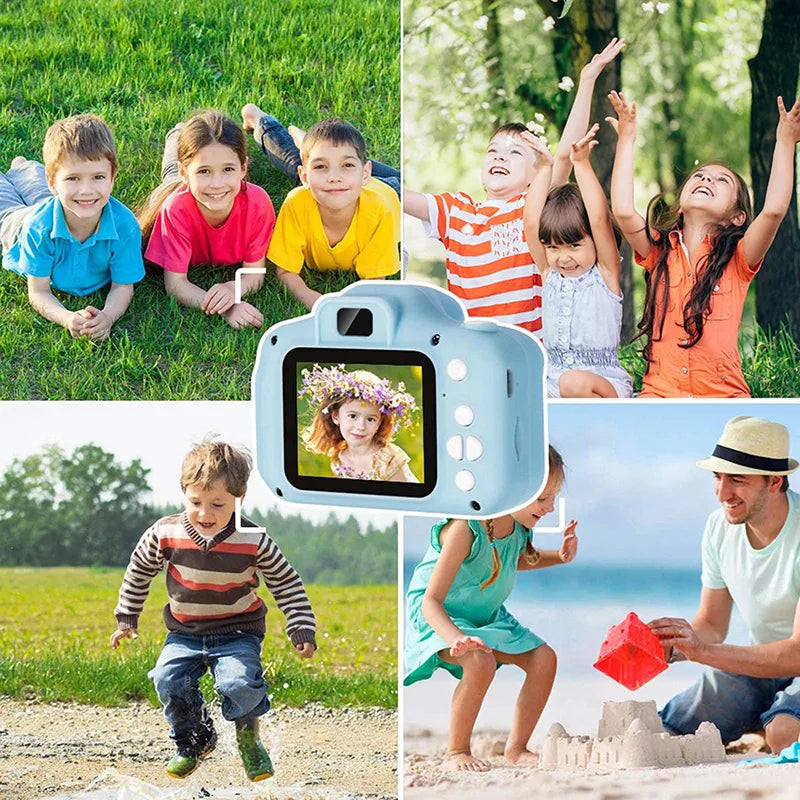 Kids Camera Toys Mini HD Digital Video Selfie Cameras Portable Outdoor Photography Educational Toy For Children Christmas Gifts
