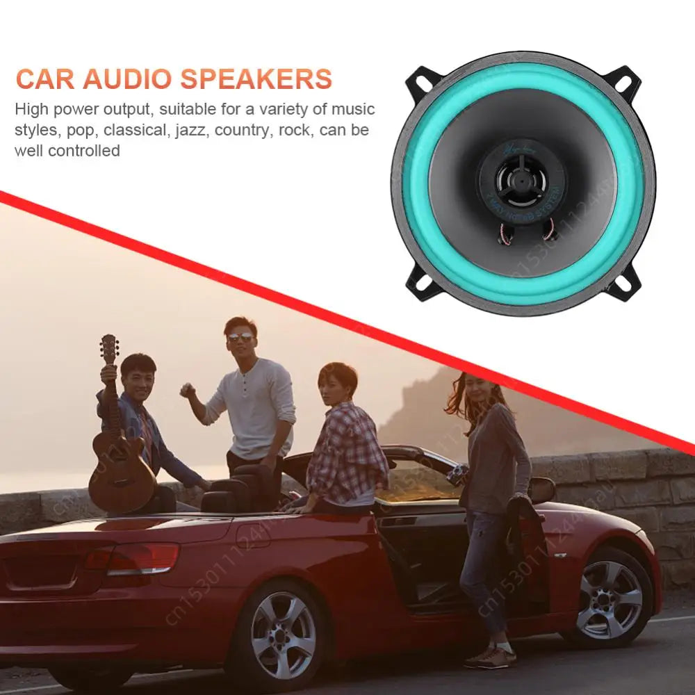 4/5/6 Inch HiFi Coaxial Subwoofer 100W/160W Car Audio Music Stereo 12V Full Range Speaker Sensitivity 92dB Car Subwoofer Stereo