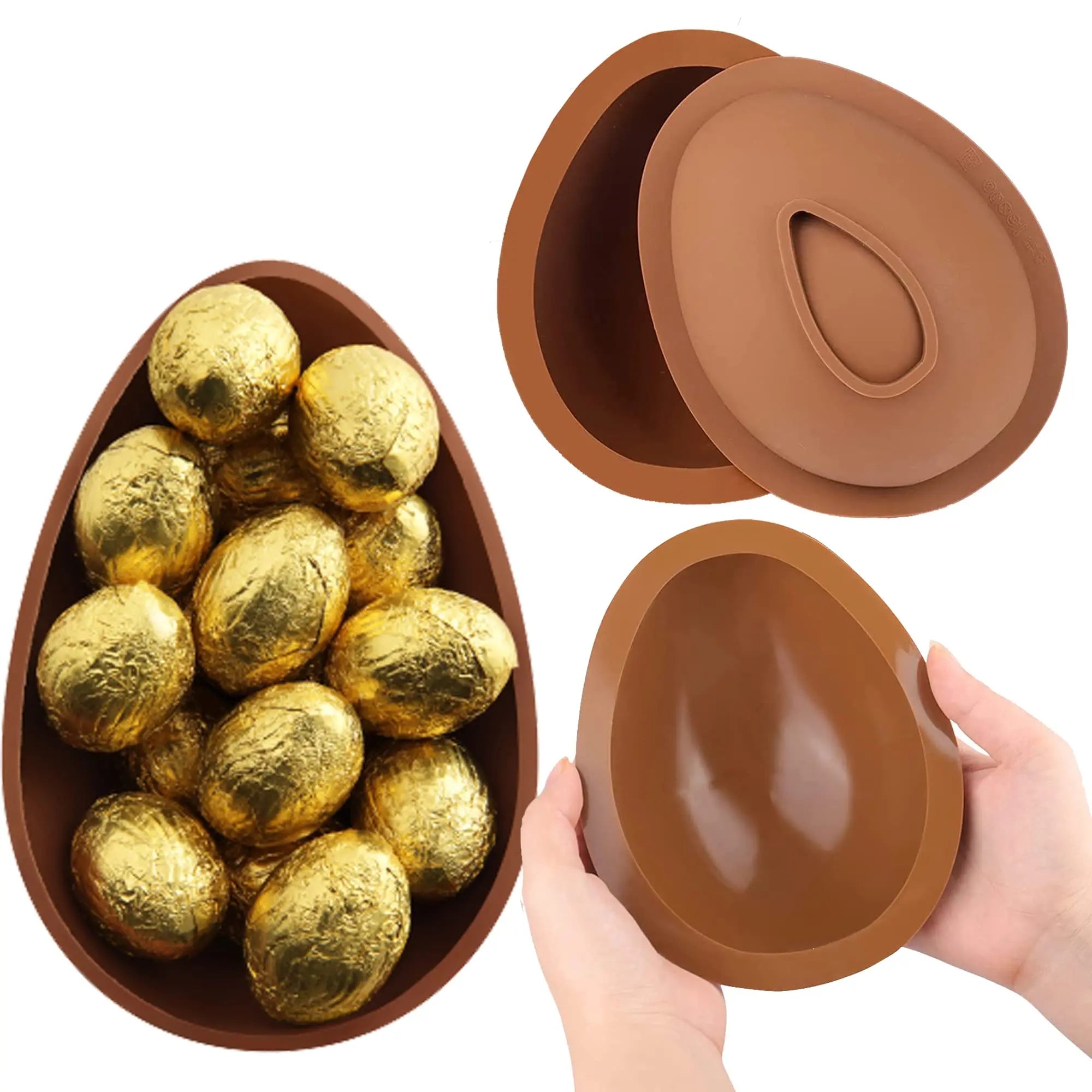 Half sphere silicone mold with small Hammer Easter chocolate Egg molds Chocolate bomb mould Bakeware