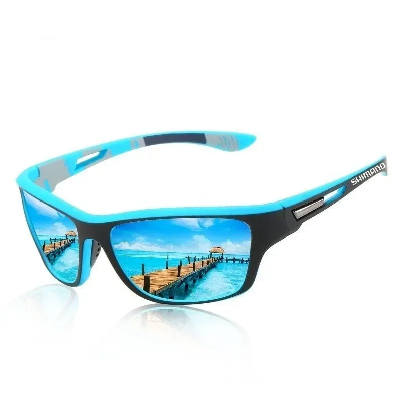 NEW Original Shimano sunglasses for men and women Outdoor sports Fashion HD polarized glasses can be matched with glasses