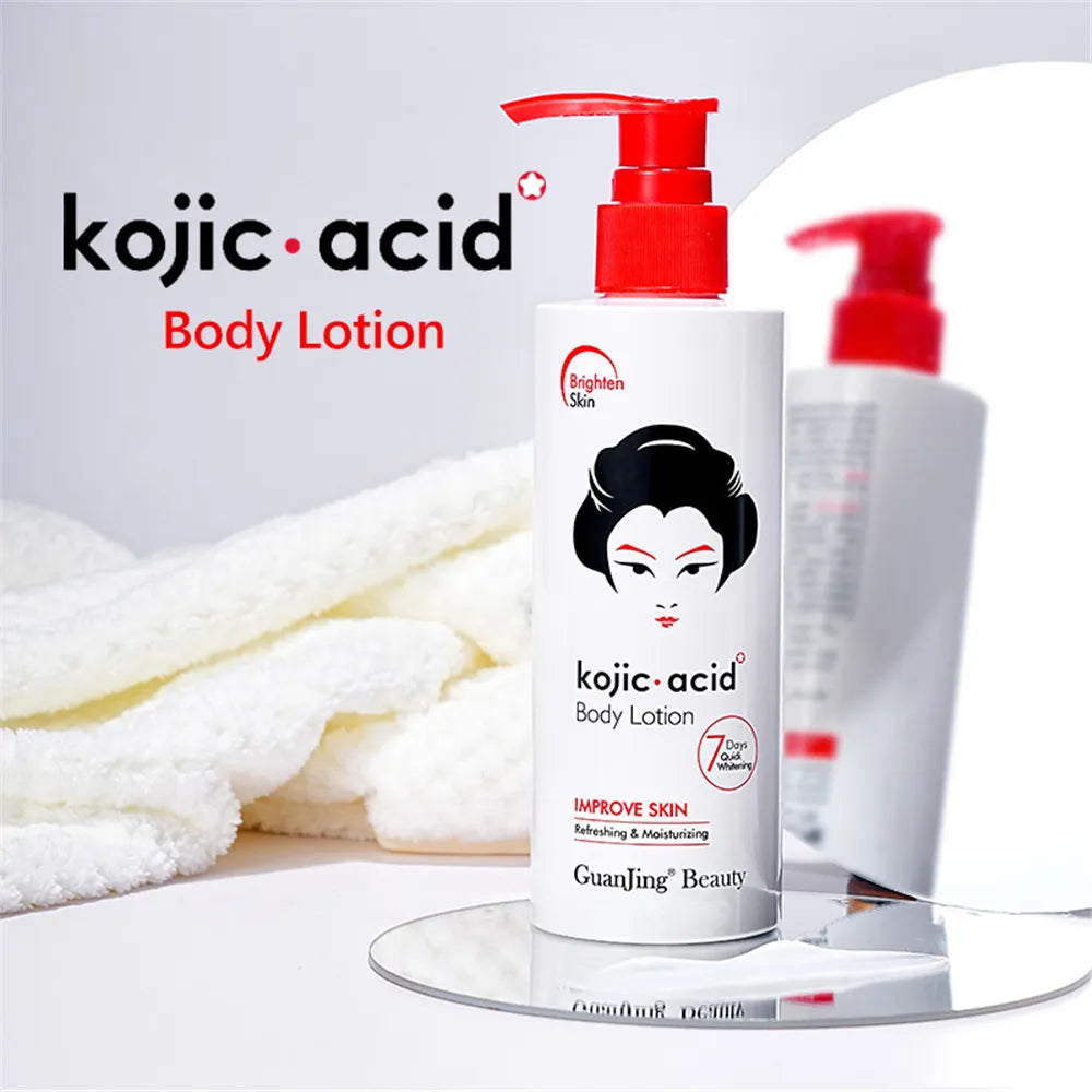 Kojic Acid Skin Care Set 7 Day Whitening Freckle Removing Facial Wash Face Cream Sunscreen Soap Body Cream SkinCare Kit