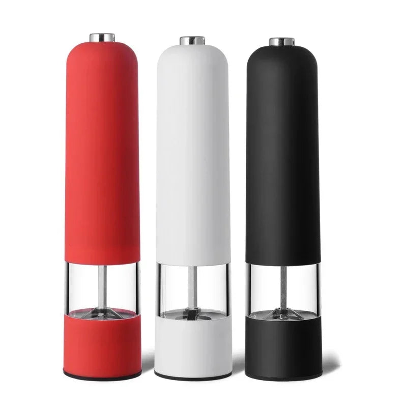 Electric Automatic Mill Pepper and Salt Grinder with LED Light Adjustable Coarseness Spice Grinder Kitchen Cooking Tool