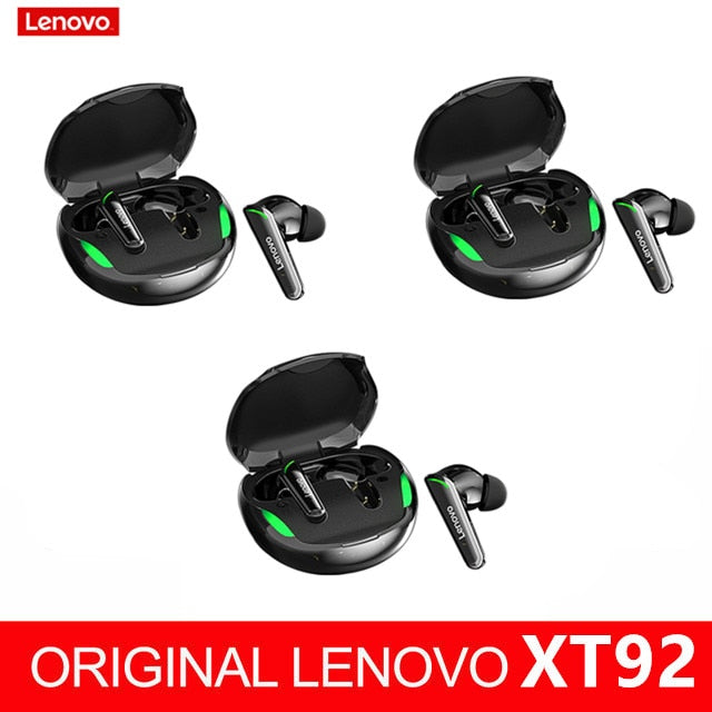 Lenovo XT92 TWS Gaming Earbuds Low Latency Bluetooth Earphones Stereo Wireless 5.1 Bluetooth Headphones Touch Control Headset - RY MARKET PLACE