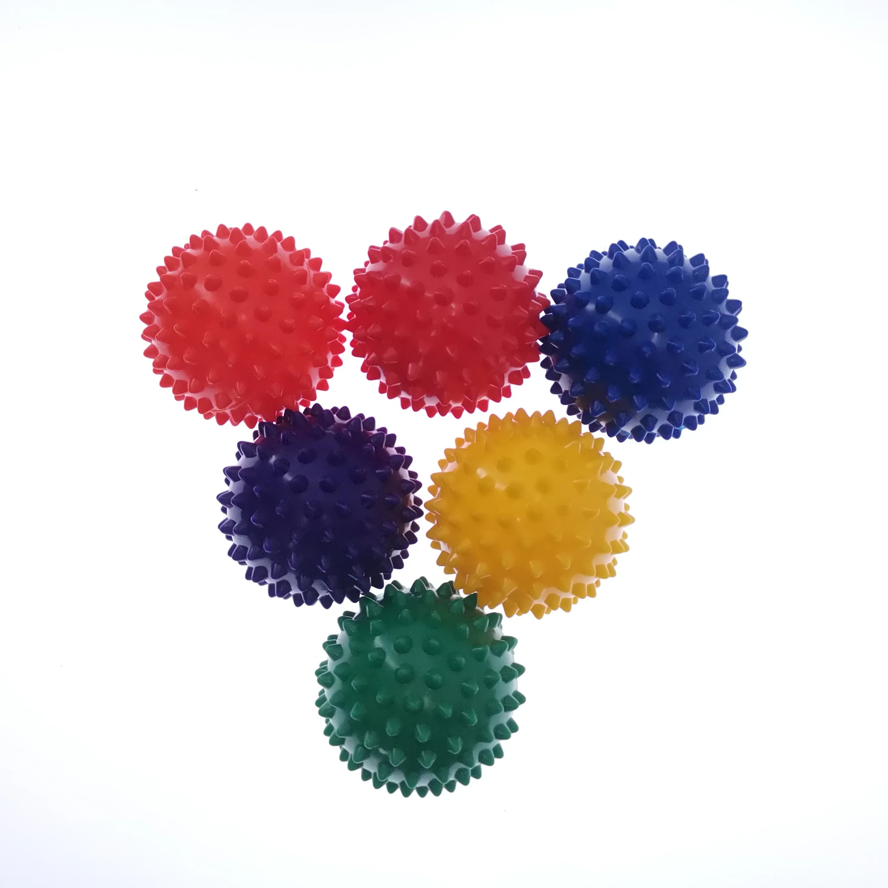 Durable PVC Spiky Massage Ball Trigger Point Sport Fitness Hand Foot Pain Relief Plantar Fasciitis Reliever Hedgehog 7cm Balls