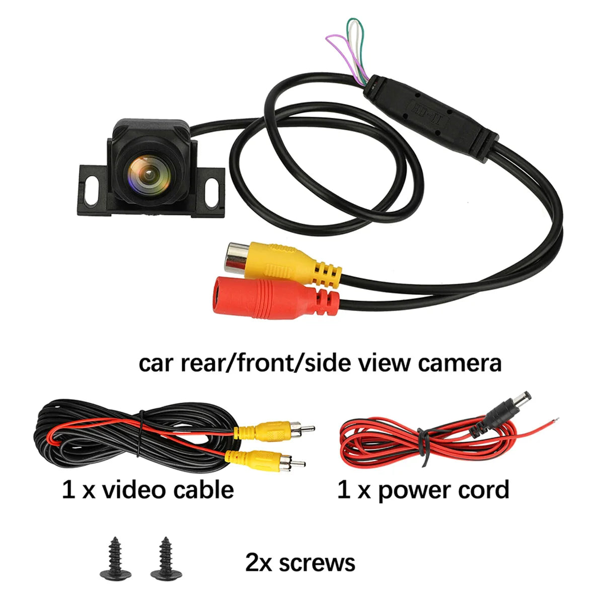 Car Backup Camera Rear View Camera 1080P Clear Anti-Interference 170 Degree Wide Angle Adjustable Vehicle Small Reversing Camera