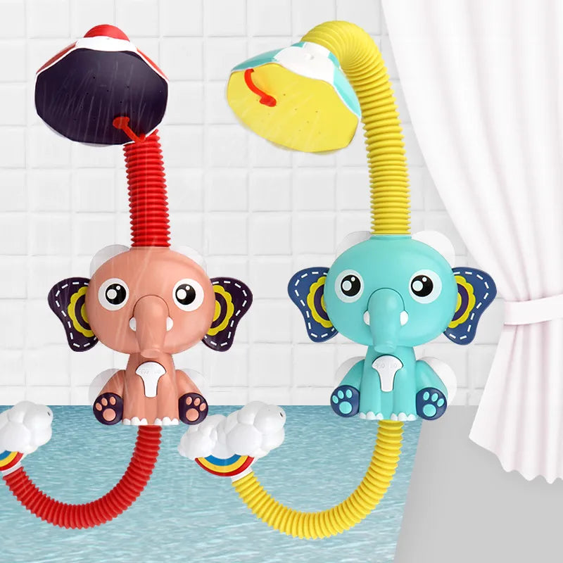 New Bath Toys Baby Water Game Elephant Model Faucet Shower Electric Water Spray Toy Swimming Bathroom Baby Toys For Kids Gifts