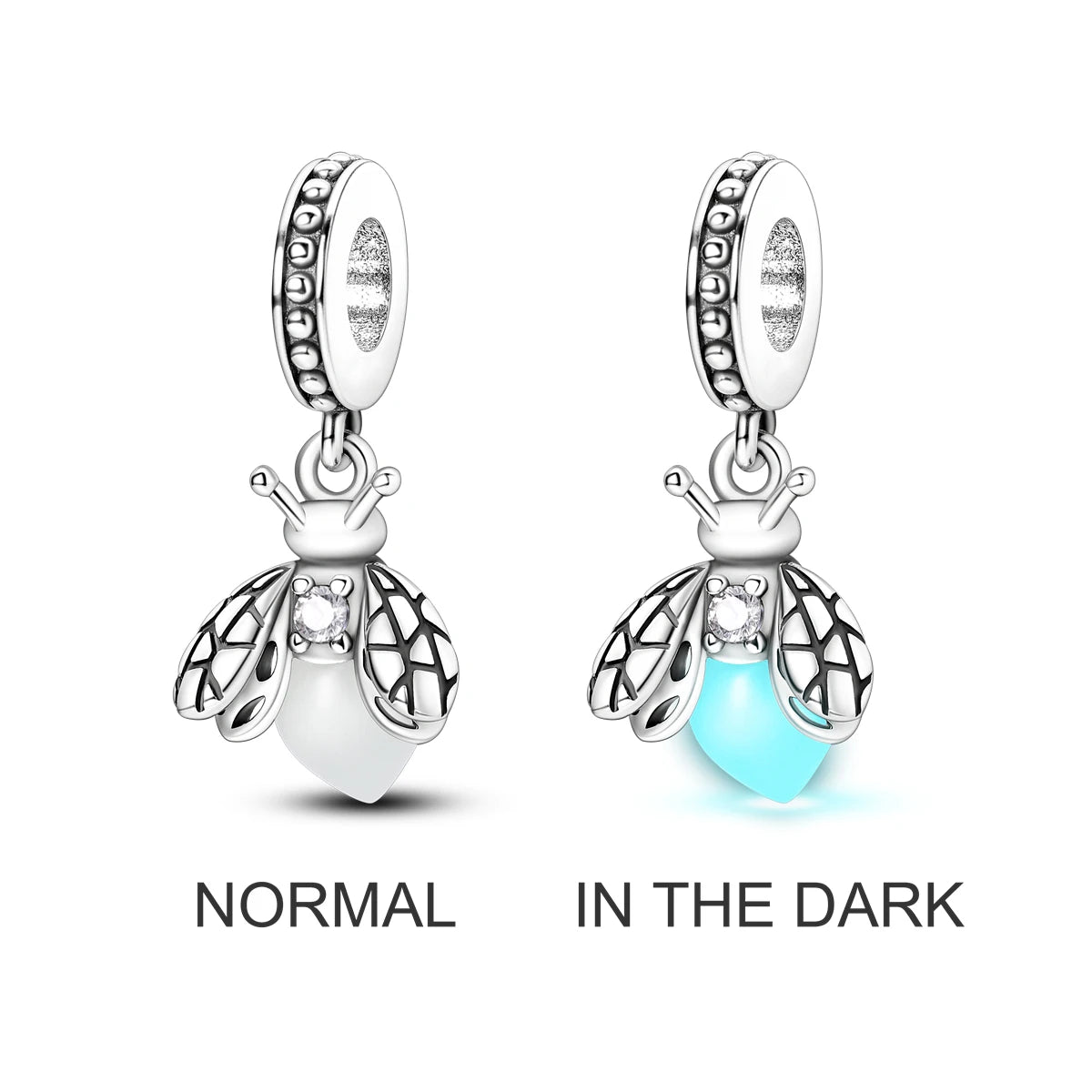 2023 Hot Sale Charms Beads Silver Plated Cat Firefly Butterfly Friendship Dangle Fit Original Pandora Bracelet DIY Jewelry