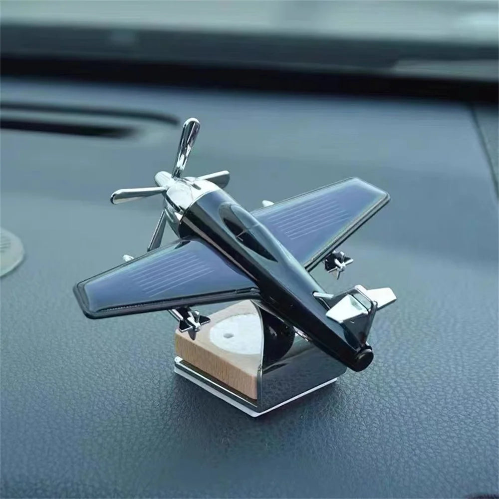 Car Air Freshener Solar Aircraft Decoration Mini Car Perfume Air Freshener Fragrance Car Airplane Ornament Car Accessories