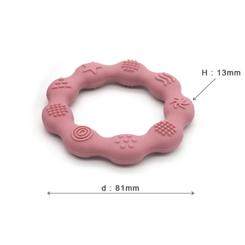 Baby Silicone Teethers Food Grade Newborn Pacifier Relief Design Teether BPA Free Infant Tactile Training Toys Bebe Teething Toy