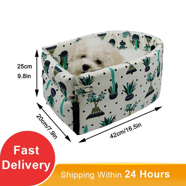 Portable Cat Dog Bed Travel Central Control Car Safety Pet Seat Transport Dog Carrier Protector For Small Dog Chihuahua Teddy - RY MARKET PLACE