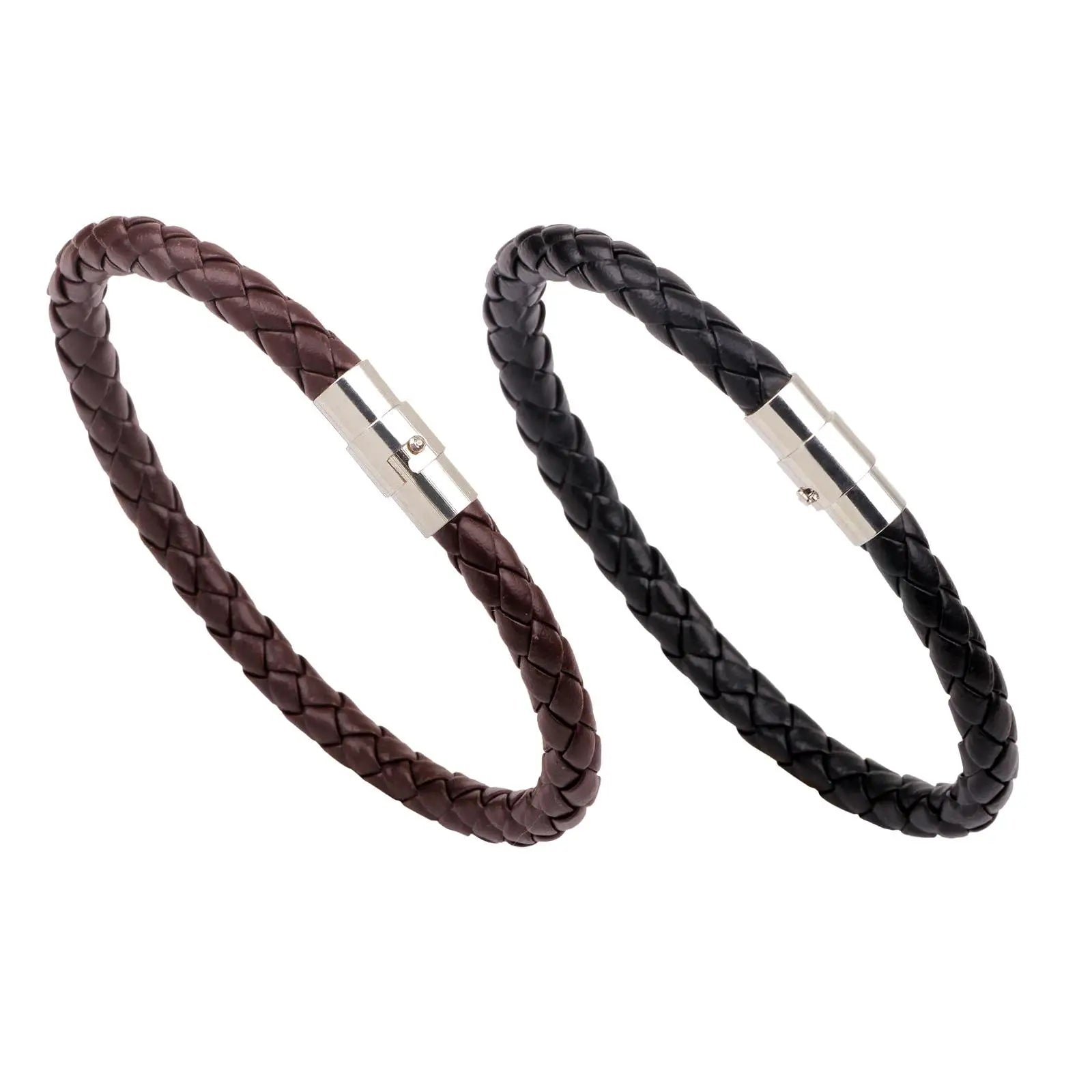 Leather Bracelet for Men Women Stylish Women Men PU Leather Wristband for Mother's Day Shopping Father's Day Holidays Street