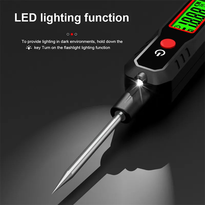 Car Voltage Detector Pen DC100V Auto Fault Maintenance Circuit Tester Digital Backlight Non-Contact Voltage Tester & Flashlight