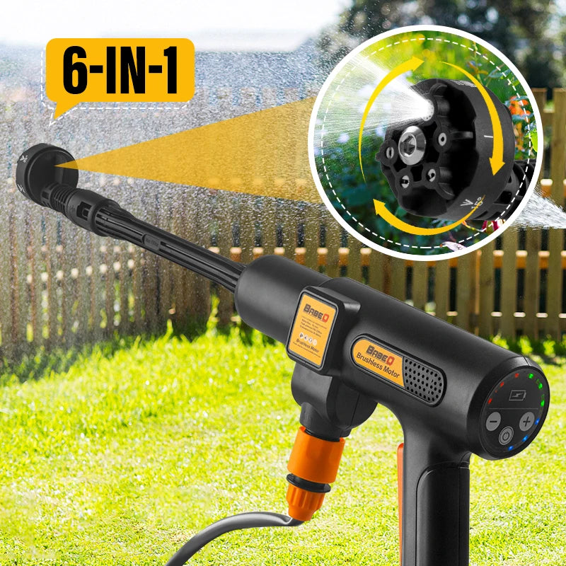 6 in 1 Electric Car Washing Garden Water Gun