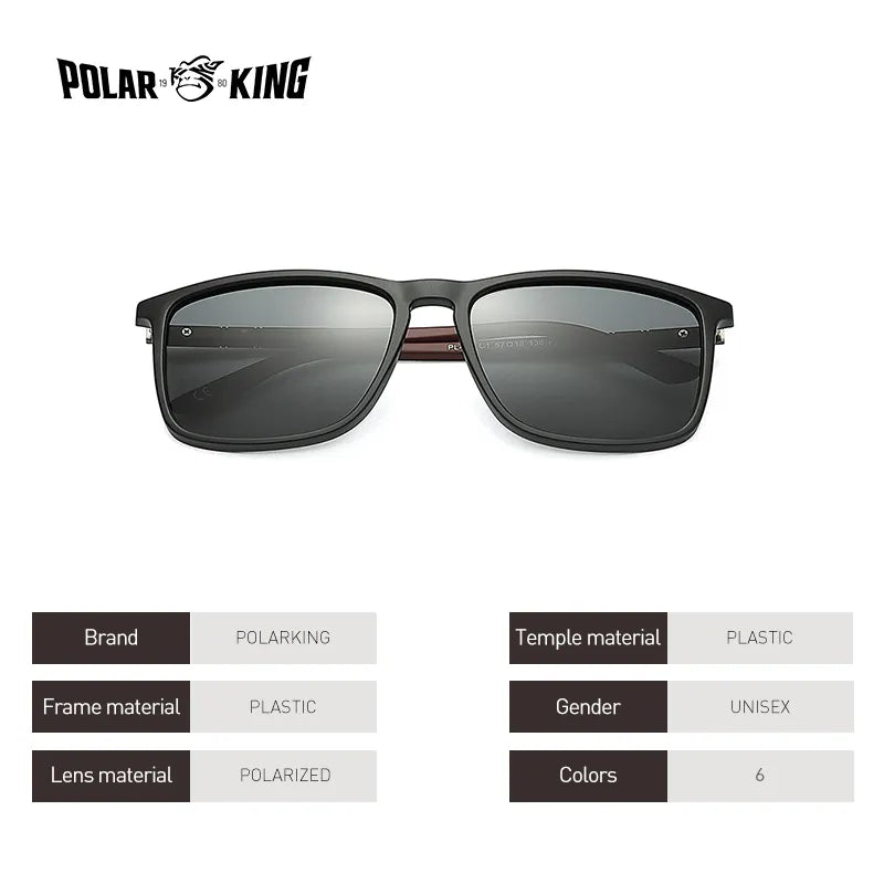 Polarking New Luxury Polarized Sunglasses Men's Driving Shades Male Sun Glasses Vintage Travel Fishing Classic Sun Glasses 400