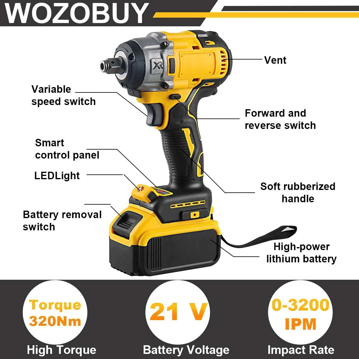 21V Cordless Drill Rechargeable Electric Screwdriver