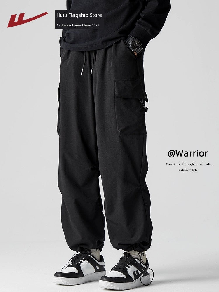 Warrior Paratroopers Functional Workwear Pants Fur Men's American Autumn and Winter Boys Charge Hiking Straight Casual Trousers