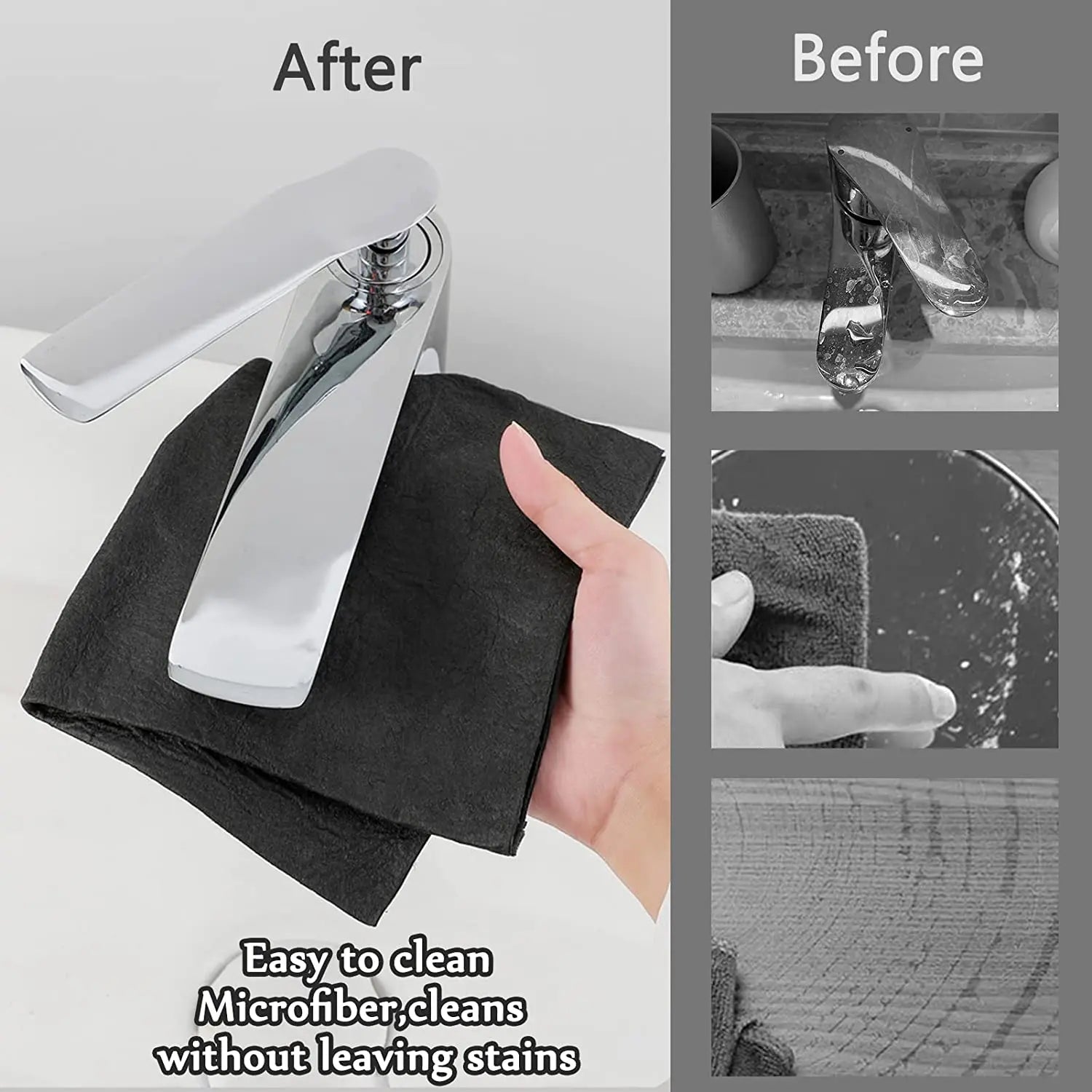 New Magic Cloth Thickened Cleaning Cloths No Trace Reusable Microfiber Car Window Glass Wiping Rags Towels Household Clean Tools