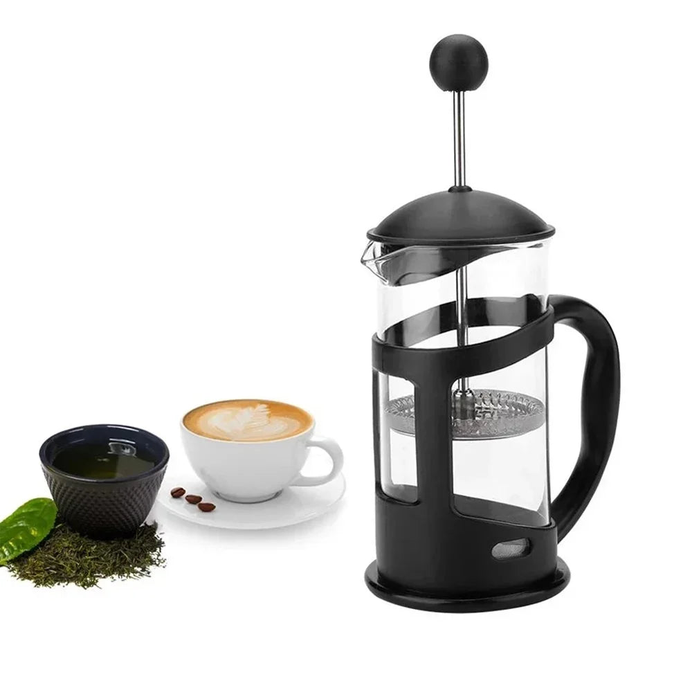 350/600/800ml French Press Coffee Maker Large Glass Thermos Tea Maker Perfect For Morning Coffee Maximum Flavor Coffee Brewer