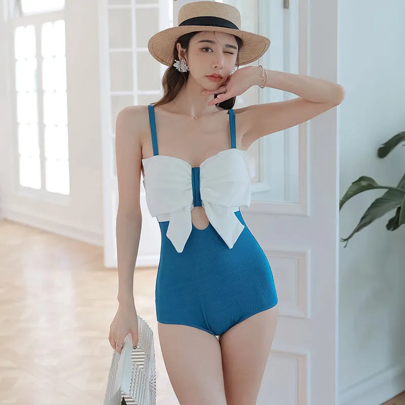 Bikini Set Women 2 Pieces Patchwork Design New High Waist Ulzzang Beach Style Colleges Sexy Swimwear Summer Fashion Casual Ins