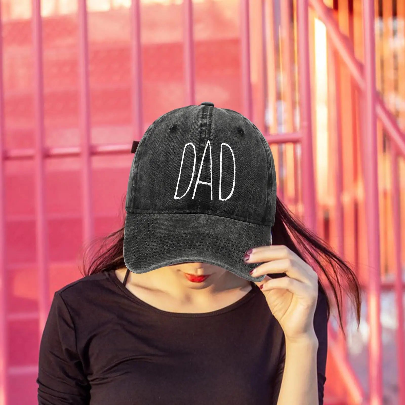 Dad Embroidered Baseball Hat Fashion Thoughtful Father's Day Gifts Golf Cap Sun Hat for Beach Trips Hiking Backpacking Fishing