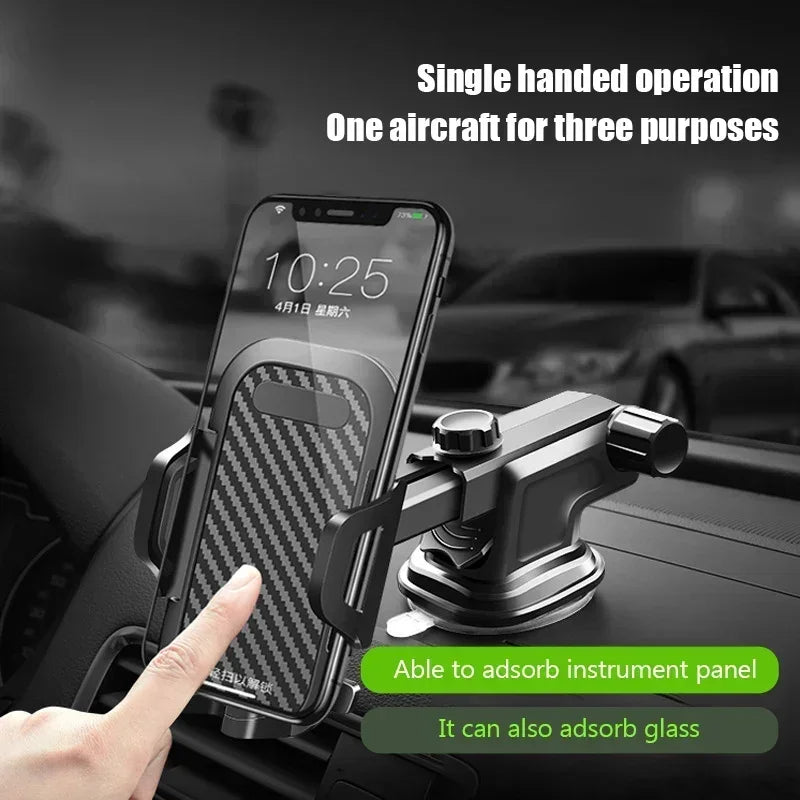 Car 360 Rotation Phone Holder Windshield Dashboard Suction Cup Mount Auto Smartphone Sucker Support Stand Universal Accessories