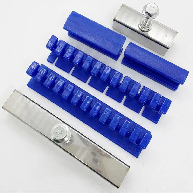 Car Dent Repair Tools Kit Auto Body Sheet Metal Paintless Bump Removal Pulling Blue Tabs Set Pull Traceless Remover Hail Pit