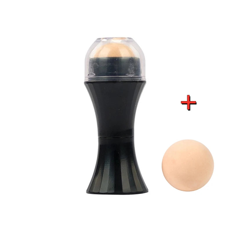 2 in1 Oil Absorbing Roller Natural Volcanic Stone Face Massage Body Stick Makeup Skin Care Tool Facial Pores Cleaning Oil Roller