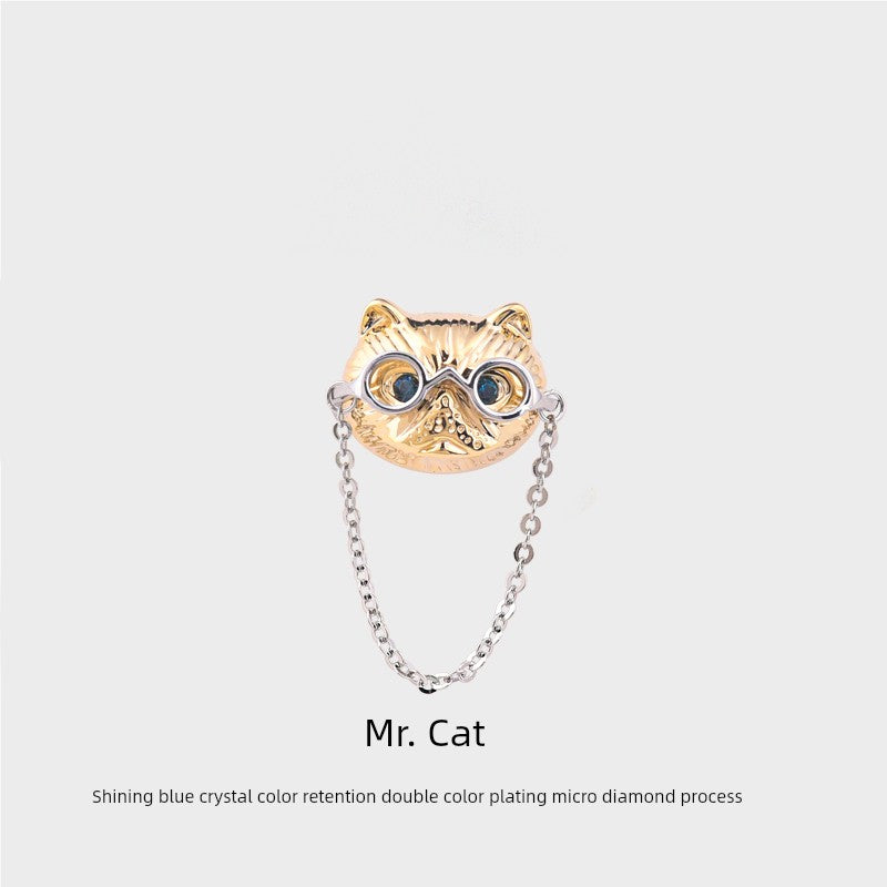 Cat Niche Fixed Clothes Exquisite Cartoon Glasses