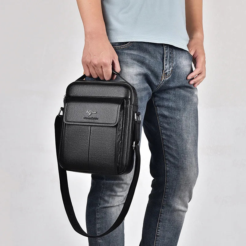 New Men's Bag Retro Shoulder Bag for Husband Fashion Handbag Leisure Crossbody Bags Luxury Designer Bag Father's Day Gift