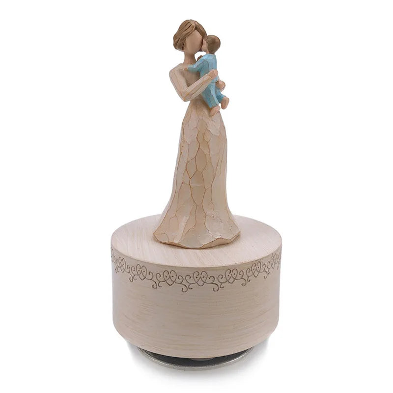 Music Box Gifts  For Mother  Funny Sculpted Musical Figurine Gifts Mother's Day Thanksgiving,Birthday Gifts for Mom and Son