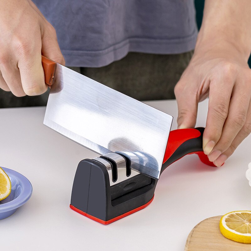 Handheld Knife Sharpener Professional Multi-function 3 Stages Style Quick Knife Sharpen for Kitchen Knives Accessories Tools - RY MARKET PLACE