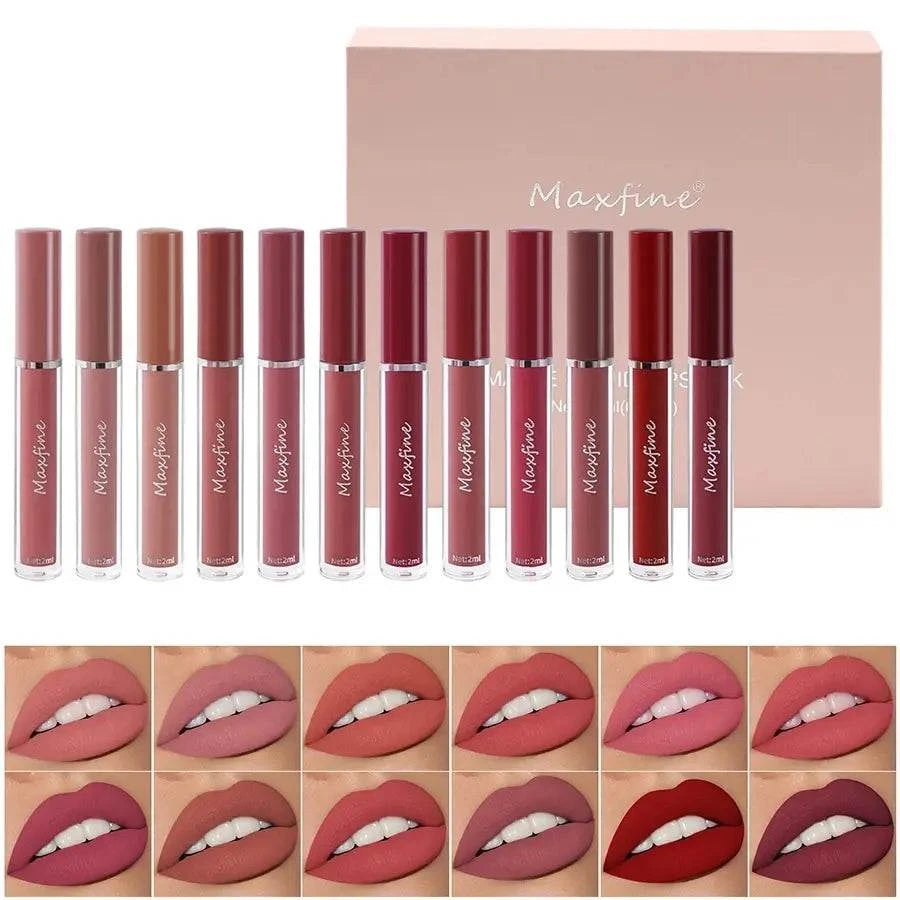 Matte Lip Gloss Set 6 ColoMatte Lip Gloss Set 6 Color Lipstick Smooth And Lastingr Lipstick Smooth And Lasting
