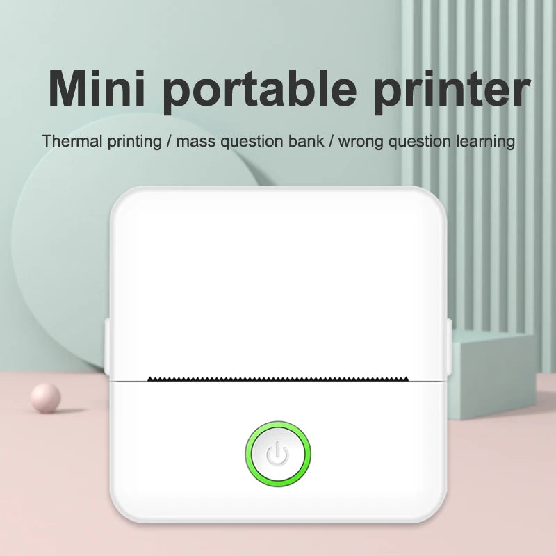 Portable Thermal Printer Mini Impresora Portatil Adhesive Label Sticker Pocket Photo Printers Inkless Wireless For Android IOS