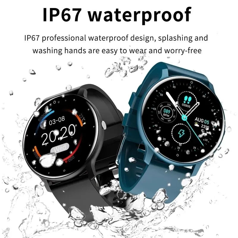 LIGE 2023 New Men Smart Watch Real-time Activity Tracker Heart Rate Monitor Sports Women Smart Watch Men Clock For Android IOS