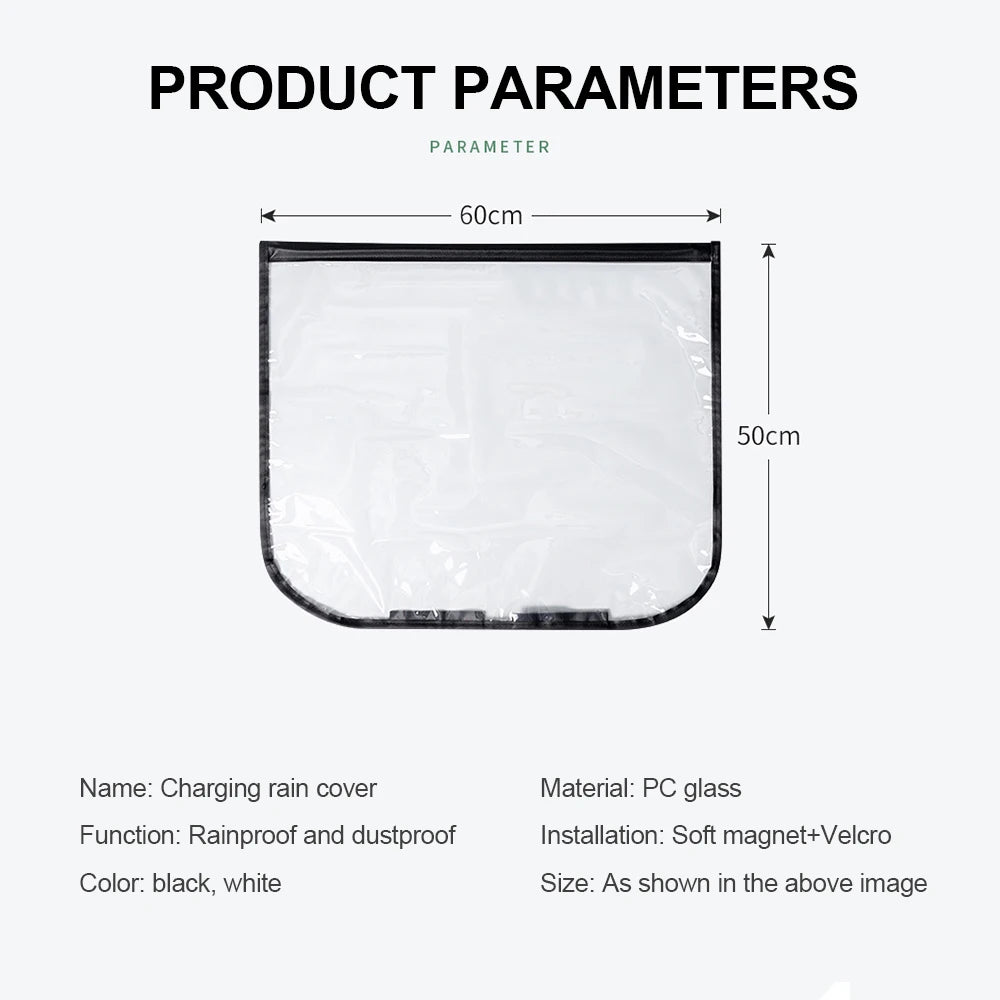 Electric Vehicle Charger Port Rainproof Dustproof Cover Outdoor Protection Covers for Tesla Model 3 Y Sedan SUV Car Accessories
