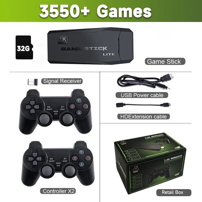 4G Double Wireless Controller Game Stick