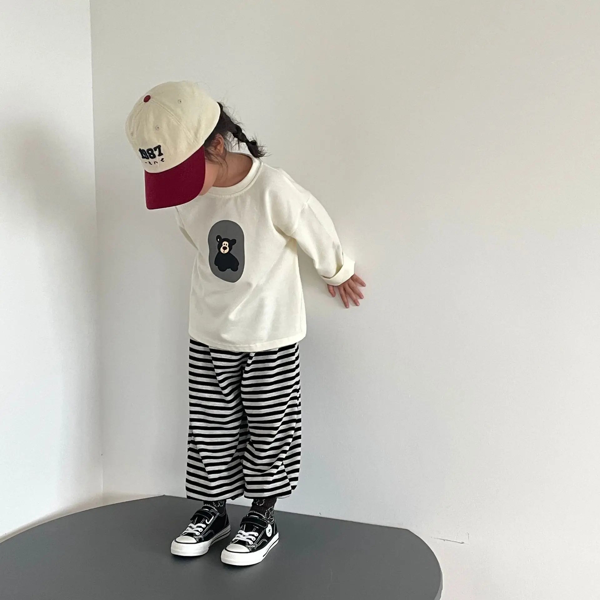 Child Spring And Autumn New Cartoon Crew Neck Long-sleeved T-shirt Casual Loose Tops Baby Boys Thin Cotton Base Bottoming Shirt